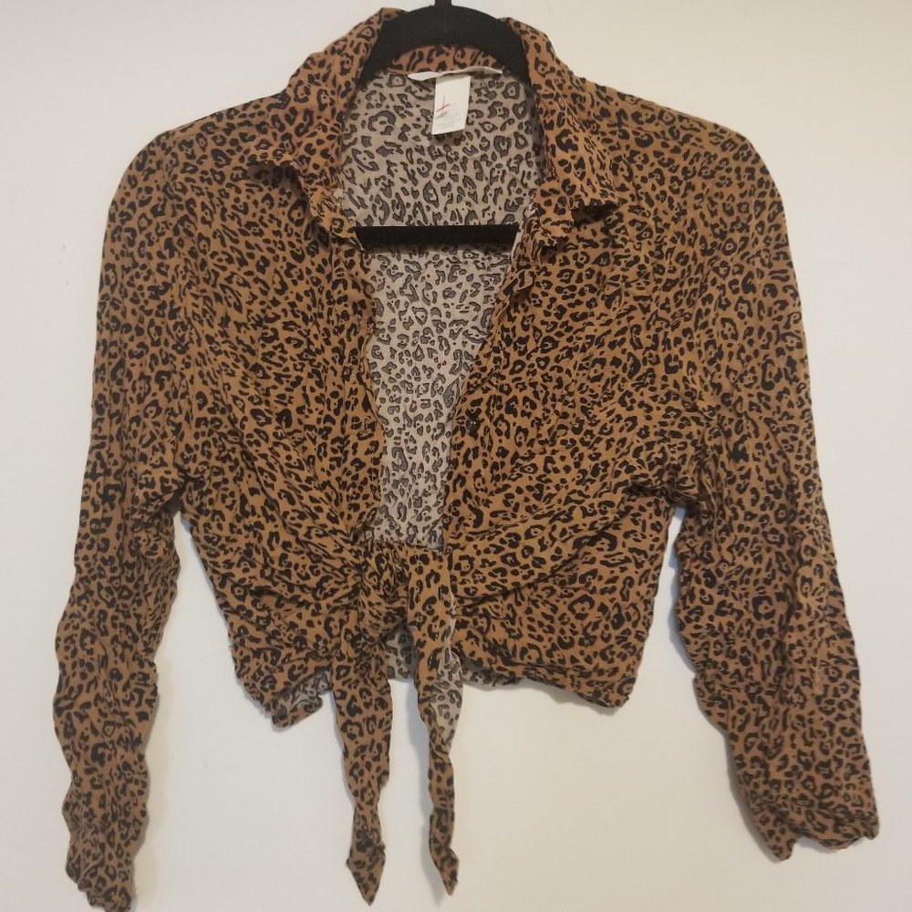 H&M Leopard Print Blouse - US 6